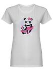 Cute Mommy And Baby Panda Shaped Tee Women's -Image by Shutterstock
