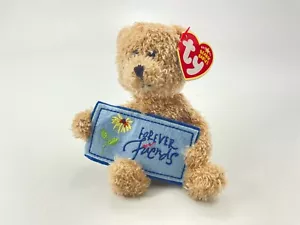 TY Beanie Baby Babies Best Forever Friends BFF Bear Plush Toy - Unused Card - Picture 1 of 5