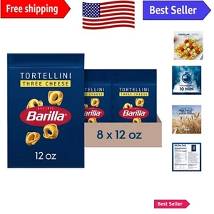 Premium Three Cheese Tortellini Pasta - 12 oz. Pack of 8, Non-GMO Ingredients - Picture 1 of 9