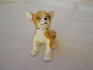 Caja de baratija miniatura con bisagras esmaltada de peltre para perro Chihuahua usada en excelente estado #8 - Imagen 1 de 6