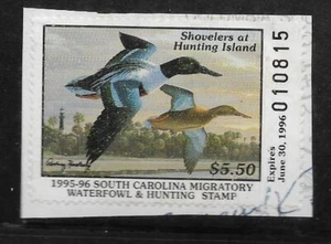 U.S. -South Carolina Duck Stamp - Used - #15 - Picture 1 of 1