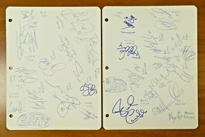 1989-90 Winnipeg Jets Hockey Signed Team Sheets 26 Autographs - Imagen 1 de 3