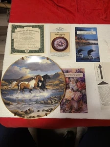 Limited Edition Horse "Forever Free" Collector Plate "Untamed Sprits" Collection - Picture 1 of 18