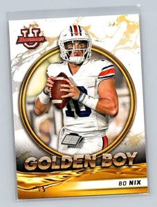 2021-22 Bowman University #GB-7 Bo Nix Golden Boy - Picture 1 of 2