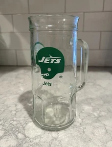 Vintage New York Jets - Fisher Promo NFL Becher Bier Glas Tasse - Bild 1 von 6