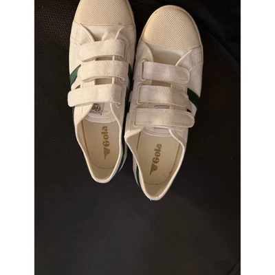 Tenis para mujer Gola de lona con tirantes a rayas verdes, en buen estado, talla 10 Foto 1 de 4