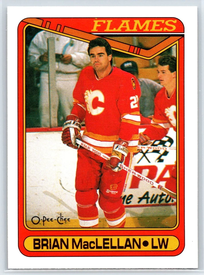 1990-91 O-Pee-Chee Brian MacLellan Calgary Flames #286 - Image 1 of 2