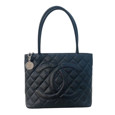 Bolso de mano Chanel A01804 de cuero caviar negro #2040 Foto 1 de 4