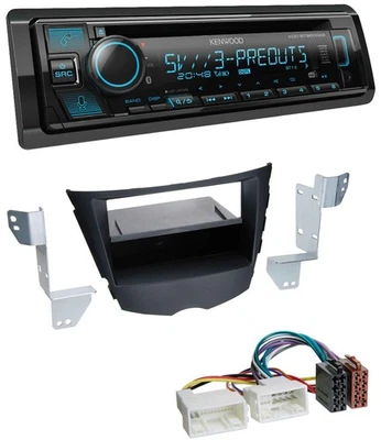 Kenwood Bluetooth USB CD MP3 DAB Autoradio für Hyundai Veloster (ab 2011) - Bild 1 von 4