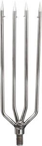Fishing Harpoon, Stainless Steel Barbed Spear 4-prong, 4-prong - Picture 1 of 7