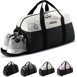 Fitgriff® Borsone Palestra Uomo & Donna 47 x 25 x 27 cm (Small), Nero/Bianco - Foto 1 di 8