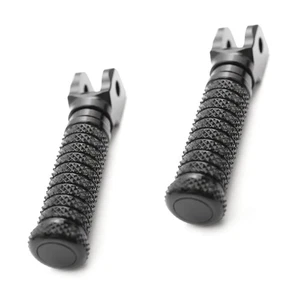 Black CNC Front Foot Pegs POLE For Buell X1 Lightning All Year - Picture 1 of 6