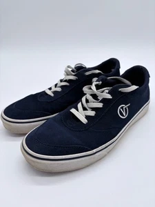 Vans Sport Vulc Suede Mens size 10 Causal shoes Dark Blue Low Top V Logo - Picture 1 of 6