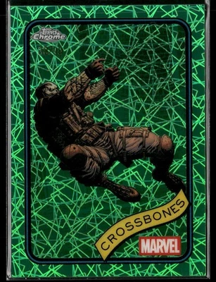 2025 Topps Chrome Marvel Crossbones Hulk Green Lazer Refractor /99 - Image 1 of 2