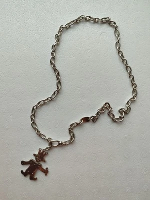 Pomellato Collana Lunga Argento Massiccio Ciondolo  Regina Unisex Rara Originale - Immagine 1 di 4