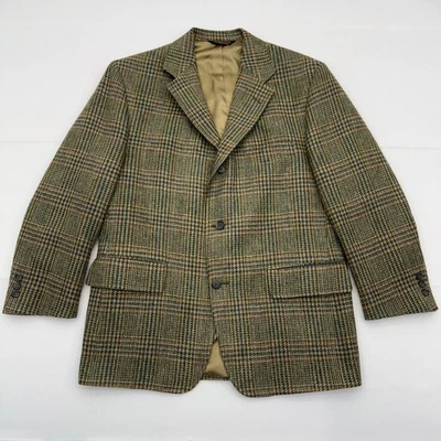 Vintage J Press Donegal Mist Blazer Mens 42S Brown Cashmere Mohair Wool Tweed - Image 1 of 4