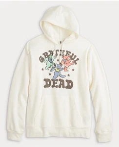 Mad Engine Men's L Grateful Dead Bears & Stars Graphic Hoodie Cream Color - Picture 1 of 3