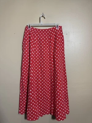 Vintage Marisa Chritina Womens Skirt Size Small Red Polka Dot  Retro Pinup 90s - Image 1 of 4