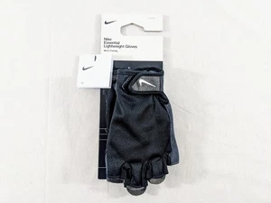 Guantes de entrenamiento ligeros Nike Essential para hombre grandes negros grises medio dedo - Imagen 1 de 5