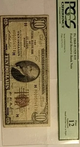 1929 $10 Federal Reserve Bank Note St. Louis National Currency PCGS Graded Fine - Picture 1 of 2