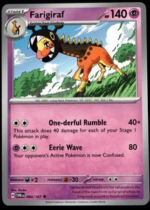 2024 Scarlet & Violet Series - Twilight Masquerade Farigiraf Uncommon #84 - Picture 1 of 2