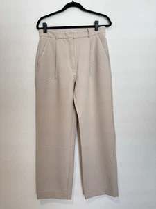Abercrombie & Fitch Tailored Relaxed Straight Pant Light Taupe Size 10 - Picture 1 of 9