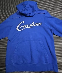 Crenshaw Script Port & Company Blue S Hoodie - Picture 1 of 8