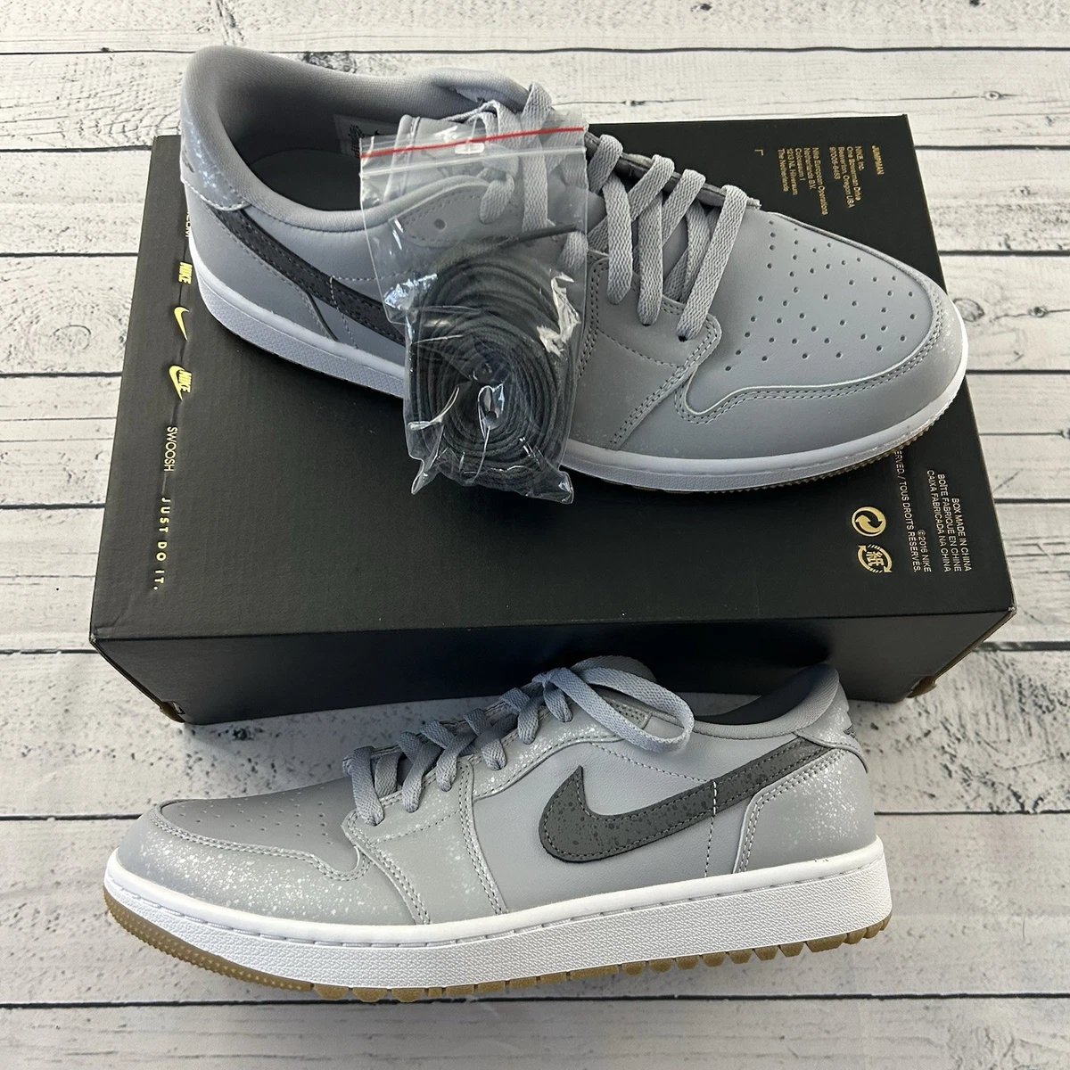 Jordan 1 Low Golf Wolf Grey for Sale | Authenticity Guaranteed | eBay