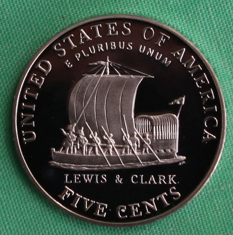 2004 S Keelboat Jefferson Nickel Five Cent Coin from US Mint PROOF Set Cover