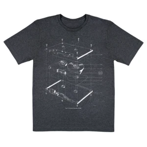 NEW Old School Mix Cassette Tape Assembly Hip Hop Custom Shirt S-3XL Blueprint - Picture 1 of 2