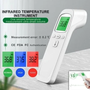 Digital Fieberthermometer Infrarot Stirn Thermometer Kontaktlos Baby Erwachsene - Bild 1 von 5