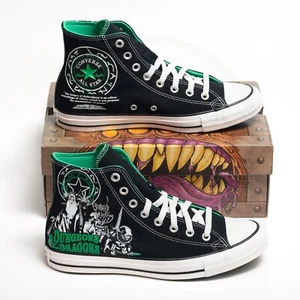 Converse x Dungeons & Dragons Chuck Taylor All Star hoch schwarz/grün – Herrengröße 8 - Bild 1 von 20