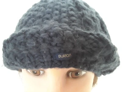 Gorro Esquí Nieve Sombrero Gorra Tejido Invierno Burton Unisex Azul Marino Completamente Forrado Cálido Comodidad Foto 1 de 4