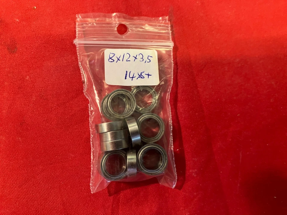 14Stück Kugellager 8x12x3,5mm Radiales Rillenkugellager - Bild 1 von 1