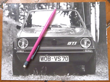 🚘 Photo Automobile presse Originale 1970's VW GOLF GTI 1 Archive Foto -Brochure
