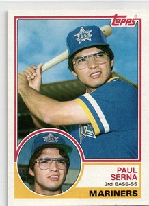 1983 Topps #492 Paul Serna  Seattle Mariners MLB Vintage Baseball Card