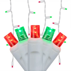 70 LED Christmas Icicle Lights White Wire 7' Outdoor Holiday Hanging Lights - Picture 1 of 27