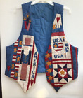 Women’s PATRIOTIC AMERICA USA UNCLE SAM QUILTED VEST Unbranded One Size