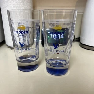 SET-2 US Open 2022 Tennis Grey Goose Honey Deuce Plastic Cup Glass Drink - Picture 1 of 14
