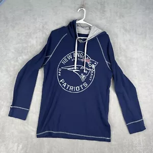 NFL Team Apparel Hoodie Mens Large Blue New England Patriots Shirt Hooded - Picture 1 of 7
