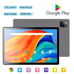 10.1" Android 13 Tablet – 8GB RAM, 256GB Storage, 5000mAh Battery, Dual Cameras - Picture 1 of 12