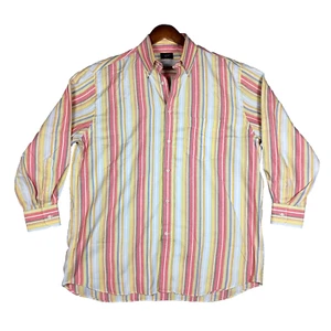 Paul & Shark Yachting Shirt Men's XL Multicolor Striped Long Sleeve Button Down - Picture 1 of 12