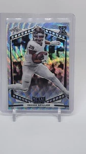 2022 Leaf Draft Isaiah Spiller Metal Base Black Mojo XRC Rookie Card #B-IS1 - Picture 1 of 2