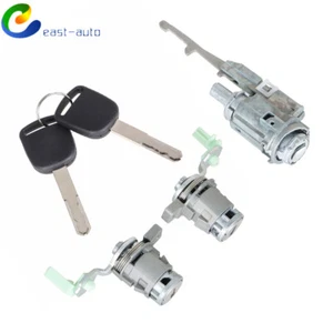 Interruptor de encendido cilindro + cerradura de puerta + llave para Honda Civic DX/EX 2003 2004-2006 - Imagen 1 de 8