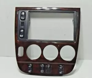 2000-2001 Mercedes Benz W163 ML320 ML340 ML55 Radio Trim Panel Wood Grain - Picture 1 of 10