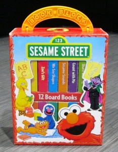 SESAME STREET BOARD BOOK BLOCK 12 libri Elmo Ernie Big Bird - Foto 1 di 2