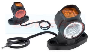 ROT WEISS BERNSTEIN LED SEITENENDE UMRISS MARKIERUNGSLEUCHTE LAMPE FÜR ANHÄNGER FT-140A R/H - Bild 1 von 2