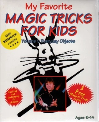 My Favorite Magic Tricks for Kids Vol.1 (Ages 6-14) PC-CD Win/DOS - NEW in BOX - Image 1 of 2