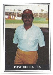 #25 Dave Cohea  Tr. 1982 TCMA Minor League Albuquerque Dukes Baseball Card