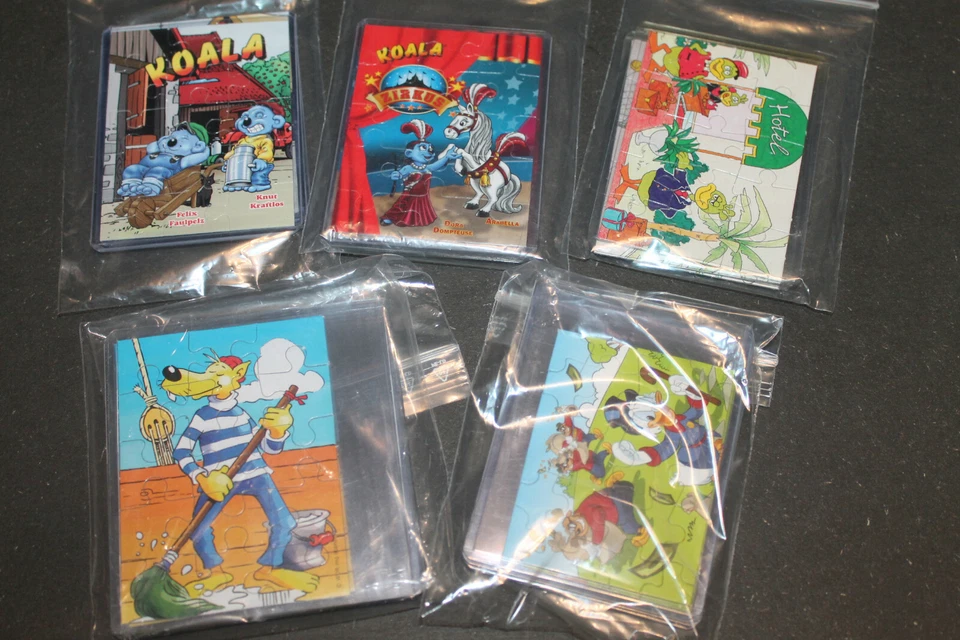 Superpuzzle - 5 verschiedene Komplettpuzzle Koala, Blaubär,Duckies alle + BPZ - Bild 1 von 1